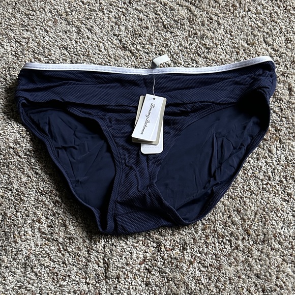 Tommy Bahama Navy Blue Bikini Bottom with White Trim